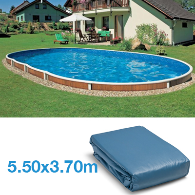 liner piscina elevada ovalada 5.50 x 3.70 m 