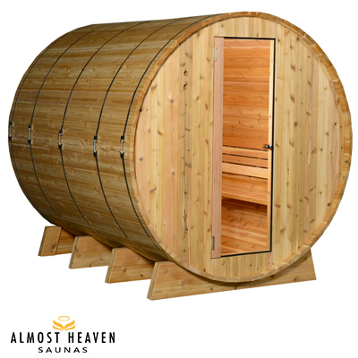 Sauna en Cedro Barrel LEWISBURG 8 personas 215 x 245 cm