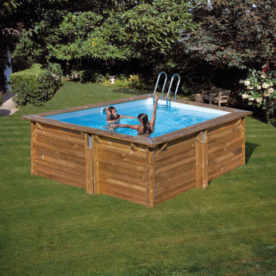 Piscinas de madera cuadrada SUNBAY CARRA 300 x 300 cm a precios bajos