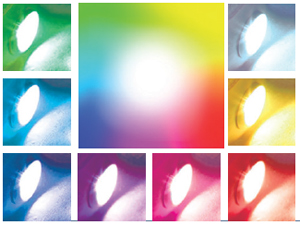 Colores del proyector de LED para piscina