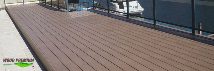 Compuesto de madera y de plástico WOOD PREMIUM para piscinas y terrazas Compuesto de madera y de plástico WOOD PREMIUM para piscinas y terrazas