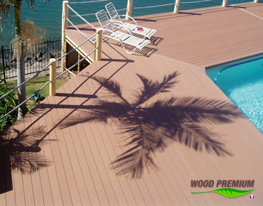 Compuesto de madera y de plástico WOOD PREMIUM para piscinas y terrazas