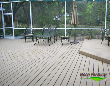 Compuesto de madera y de plástico WOOD PREMIUM para piscinas y terrazas Compuesto de madera y de plástico WOOD PREMIUM para piscinas y terrazas