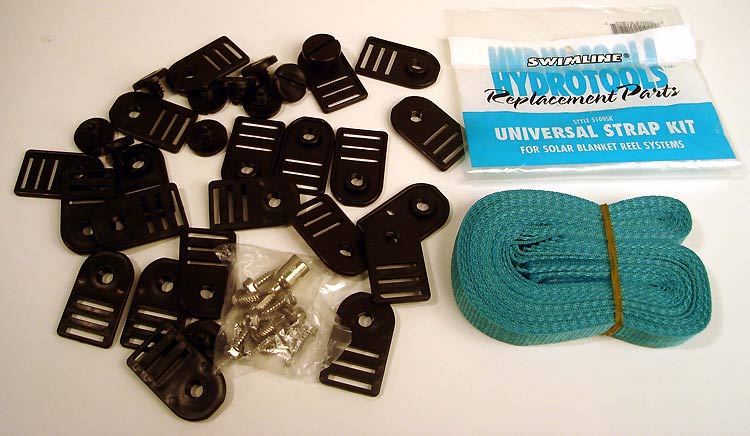 Contenido del Kit universal de cintas de fijación para enrollador de manta térmica