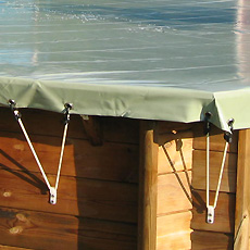 Cobertor de seguridad para piscina de madera SAFETY WOOD