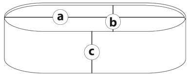 Dimensiones piscinas ovaladas azuro 