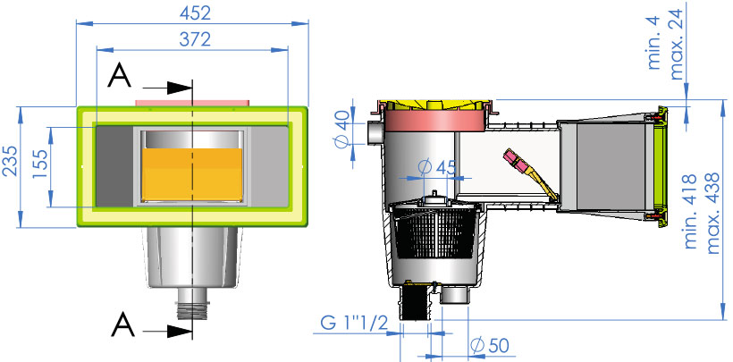 Skimmer liner 1 