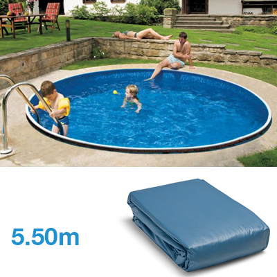 liner para piscina elevada redonda de diámetro 5.50 m 