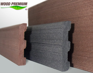 Rodapié de la playa de madera compuesta WOOD PREMIUM Rodapié de la playa de madera compuesta WOOD PREMIUM