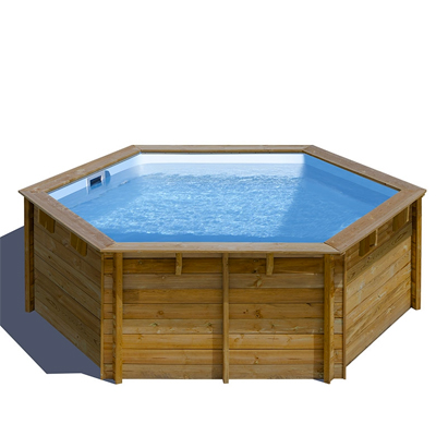 Piscinas de madera redonda SUNBAY VANILLE FIRST