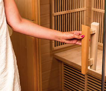 Puerte de cristal sauna indiana Puerte de cristal sauna indiana