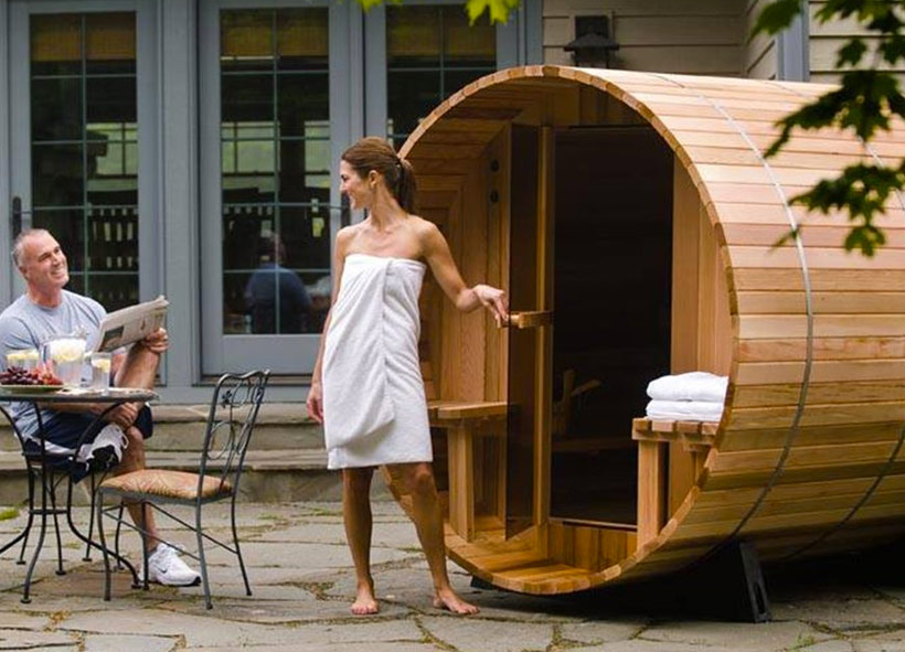 Sauna barrel grandview al exterior Sauna barrel grandview al exterior