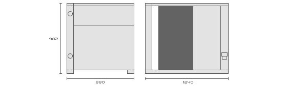 Dimensions de la pompe à chaleur CLIMEXEL 30 Dimensions de la pompe à chaleur CLIMEXEL 30