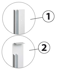 Soportes de tabique de separación para persiana sumergida