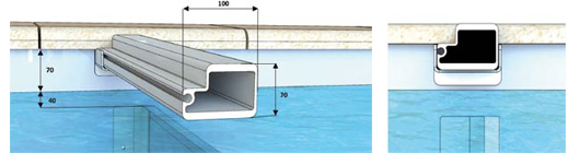 Vigueta persiana 100x70 mm Vigueta persiana 100x70 mm